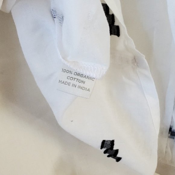 Woven by Synergy White Blouse Drop-Shoulders Size Small - Picture 5 of 9